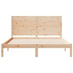 vidaXL Cadre de lit extra long sans matelas 160x210 cm bois massif