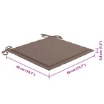 vidaXL Chaises pliables d'extérieur lot de 8 et coussins Bois d'acacia