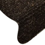 vidaXL Tapis d'escalier auto-adhésifs 30 pièces 65 x 21 x 4 cm Marron foncé Demi-rond Grand