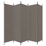 vidaXL Cloison de séparation 5 panneaux Anthracite 250x220 cm Tissu