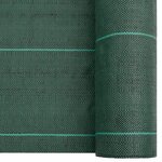 vidaXL Membrane anti-mauvaises herbes vert 1x100 m PP