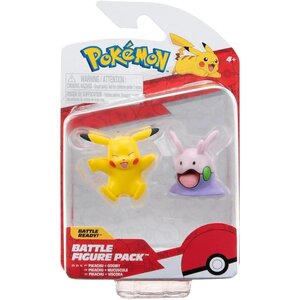 Jazwares PKW3007 - Pokémon Figurine de bataille Goomy & Pikachu