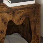 vidaXL Maison pour chat Chêne fumé 42 5 x 40 x 53 5 cm