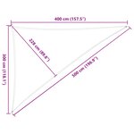 vidaXL Voile d'ombre Jaune et blanc 3 x 4 x 5 m 100   polyester Oxford