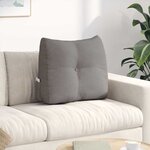 vidaXL Coussin de Dos Taupe 60 x 24 x 50 cm tissu