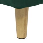 vidaXL Pouf de rangement Vert foncé 60 x 60 x 45 cm Velours