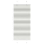 vidaXL Store plissé gris clair 55x150 cm largeur du tissu 54 4 cm