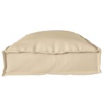 vidaXL Set de coussins de palette 2 Pièces Beige 100 x 40 x 8 cm