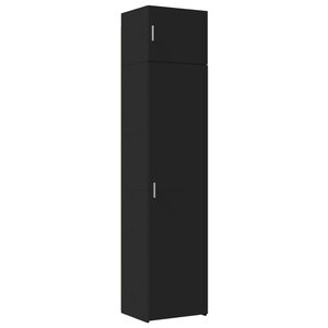 vidaXL Armoire de rangement mince noir 50x42 5x225cm bois d'ingénierie