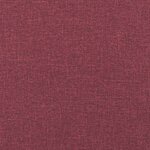 vidaXL Chaises à manger lot de 4 rouge bordeaux tissu