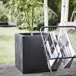 Capi Jardinière Urban Smooth carré 30x30x30 cm noir KBL902