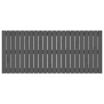 vidaXL Tête de lit murale Gris 140x3x60 cm Bois massif de pin