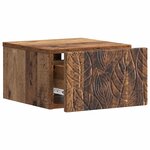 vidaXL Cabinet de chevet mural 2 Pièces Bois ancien 49 x 34 5 x 20 cm