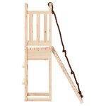 vidaXL Maisonnette de jeu avec mur d'escalade bois massif de pin