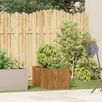 vidaXL Jardinière rouillé 40x80x40 cm acier inoxydable