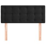vidaXL Tête de lit Noir 100x5x78/88 cm Velours