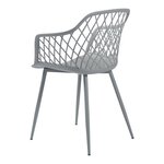 Lot de 2 chaises de salle à manger salon design moderne cuisine 82 x 56 x 52 cm gris clair 03_0009624