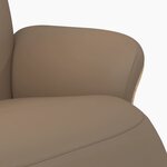 vidaXL Fauteuil inclinable avec repose-pieds cappuccino similicuir