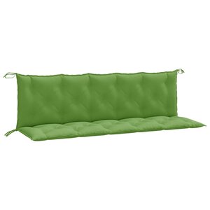vidaXL Coussins de banc de jardin lot de 2 vert mélangé tissu
