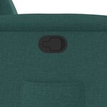 vidaXL Fauteuil inclinable Vert foncé Tissu