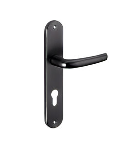 THIRARD - Ensemble de poignées pour porte d'entrée Maia trou de cylindre carré 7mm entr'axes 195mm noir - THIRARD