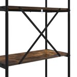 vidaXL Étagère Chêne fumé 80 x 30 x 109 cm Bois d'ingénierie