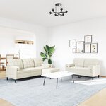 vidaXL Ensemble de canapés 3 Pièces avec coussins et traversins velours