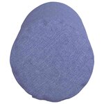 vidaXL Coussins d'accent 2 Pièces Bleu denim Ø 15 x 40 cm tissu