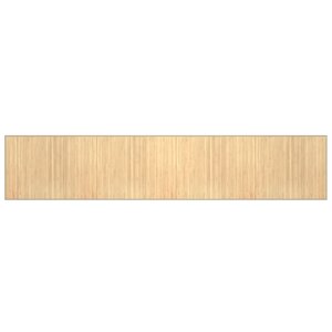 vidaXL Tapis rectangulaire naturel clair 80x400 cm bambou