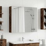 vidaXL Armoire Miroir de Salle de Bain Bois ancien 80 x 14.5 x 70 cm