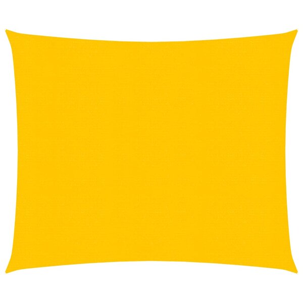 vidaXL Voile d'ombrage 160 g/m² rectangulaire jaune 2x2 5 m PEHD