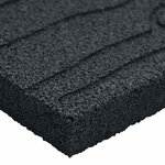 vidaXL Pierre de marchage 6 Pièces Noir 60 5 x 25 x 2 cm Caoutchouc