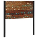 vidaXL Tête de lit 100 cm bois massif récupéré et fer