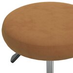 vidaXL Chaise de salle à manger Marron Velours
