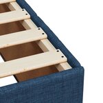 vidaXL Cadre de lit sans matelas bleu 90x200 cm tissu