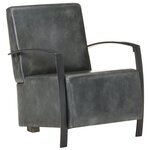 vidaXL Chaise de canapé marron délavé cuir véritable