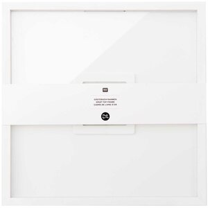Livre d'or cadre carré bois blanc - 30 x 30 cm