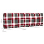 vidaXL Canapé central palette de jardin noir bois de pin imprégné