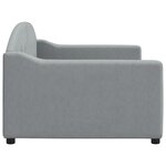 vidaXL Lit de repos gris clair 90x200 cm Tissu