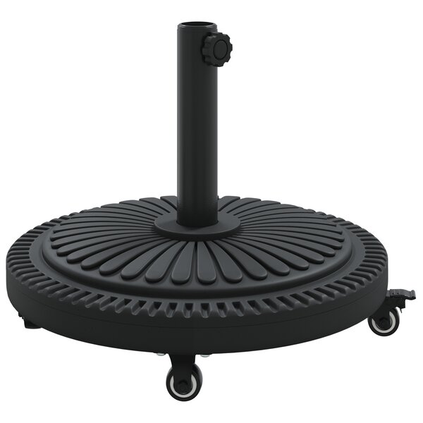 Base de Parasol vidaXL avec Roues pour Pôles Ø38-48 mm 13 kg Rond