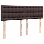 vidaXL Sommier à lattes de lit avec matelas Marron foncé 160x200 cm