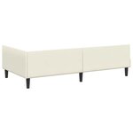 vidaXL Cadre de lit d'angle avec tête de lit Crème 80 x 200 cm