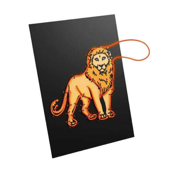 Kidyneon - Kit decoration murale lumineuse animaux - Kidywolf