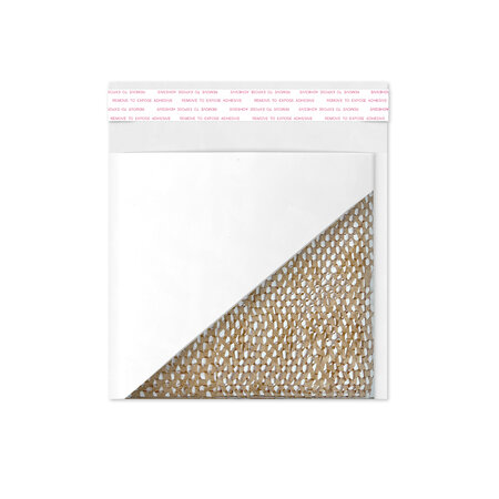 Lot de 20 enveloppes blanche rembourrée en papier structure nid d'abeille 165x165 mm