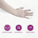 vidaXL Lit à ressorts avec matelas noir 100x200 cm en velours