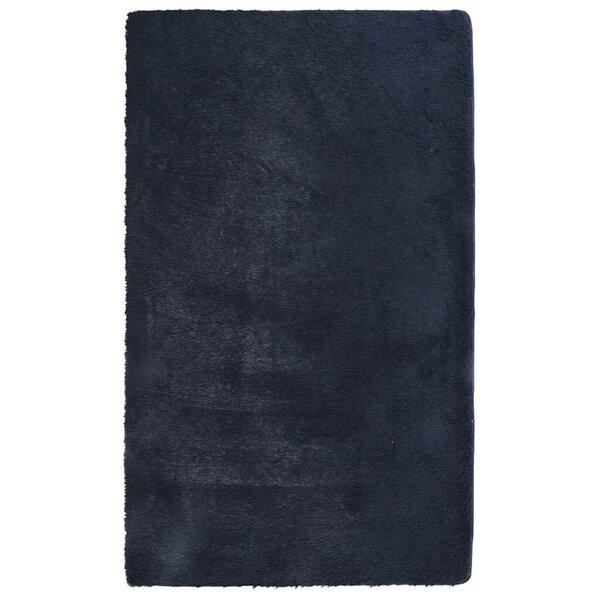 vidaXL Tapis Shaggy à poils longs NAVARRA bleu marine 60x100 cm