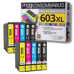 603XL - Pack 10 cartouches Epson 603 XL compatibles XP-2100 XP-3100 XP-4100