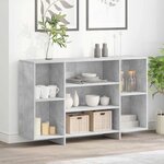 vidaXL Buffet gris béton 120x30x75 cm bois d'ingénierie