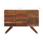 vidaXL Buffet Bois recyclé massif 110x30x75 cm Marron