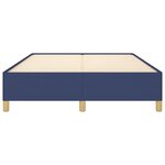 vidaXL Cadre de lit sans matelas bleu 140x200 cm tissu